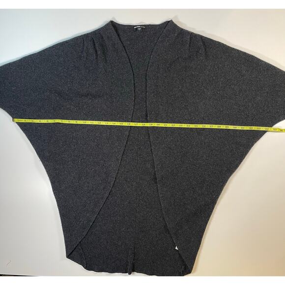 James Perse Cashmere Cocoon Cardigan Sz 0 Charcoal Open Front Dolman Cozycore - Picture 6 of 10